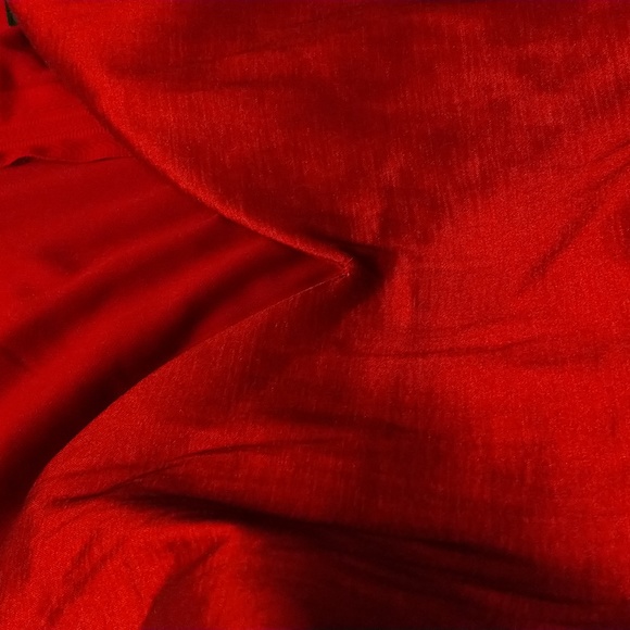 Ruby Red Taffeta Dress Size 14W - Picture 7 of 9